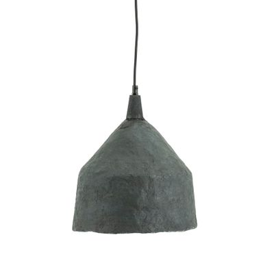 By-Boo Hanglamp 'Sana' Papier-maché, 28cm, kleur Grijs