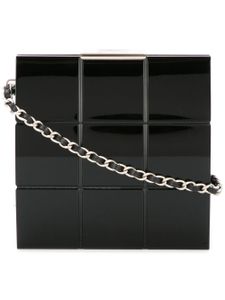 CHANEL Pre-Owned minaudière Choco Bar à bride en chaîne (2002) - Noir