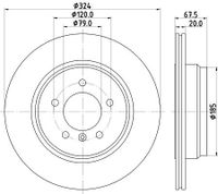 Remschijf Gecoat 54231PRO 8DD355110021