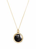 Tom Wood collier Athena à pendentif en onyx - Or