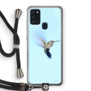 Kolibri: Samsung Galaxy A21s Transparant Hoesje met koord