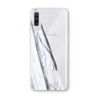 Gestreepte marmer: Samsung Galaxy A70 Transparant Hoesje
