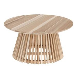 Kave Home Jeanette Salontafel Ø 80 cm - Massief Teakhout