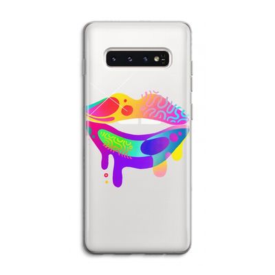 Lip Palette: Samsung Galaxy S10 4G Transparant Hoesje