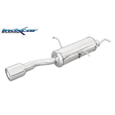 InoxCar uitlaat passend voor Peugeot 306 2.0 16v Cabrio 133pk 1997- 1x102mm IXPE30609102