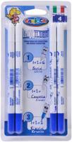 Viltstift carioca inkiller met wisser set 4 stuks