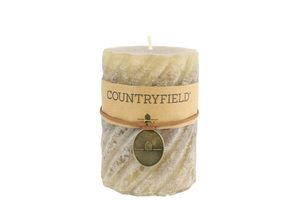 Kaars spiraal rond Tonnie L beige - Countryfield