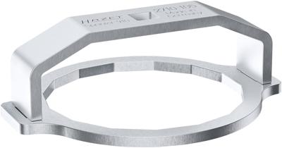HAZET Gereedschap veerpoot-bevestigingsmoer 2710-105 · 1/2 inch (12,5 mm) vierkant hol · Buiten-16-kant-profiel · SW 106 mm