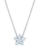 KWIAT pendentif fleur en or blanc 18ct orné de diamants - Argent