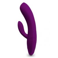 Laid - V.1 Silicone Rabbit Vibrator USB-Oplaadbaar Paars - thumbnail