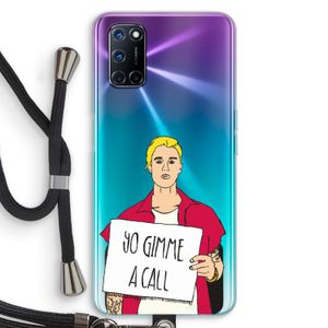 Gimme a call: Oppo A52 Transparant Hoesje met koord