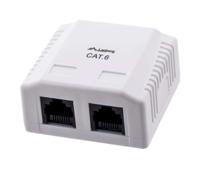 Lanberg OU6-0002-W contactdoos RJ-45 Wit