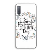 Diamonds: Samsung Galaxy A7 (2018) Transparant Hoesje