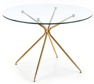 Ronde glazen eettafel Rondo 110 cm breed