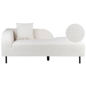 Beliani - LE CRAU - Chaise longue - Wit - Linkerzijde - Polyester