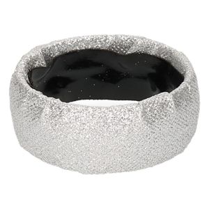 Zilveren glitter armband