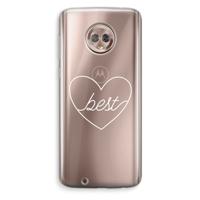 Best heart pastel: Motorola Moto G6 Transparant Hoesje - thumbnail