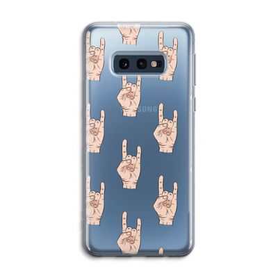 Rock: Samsung Galaxy S10e Transparant Hoesje