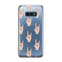 Rock: Samsung Galaxy S10e Transparant Hoesje