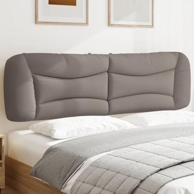 Hoofdbordkussen 180 cm stof taupe