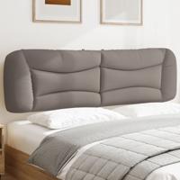 Hoofdbordkussen 180 cm stof taupe