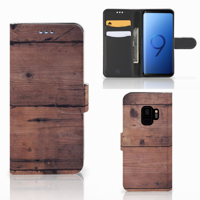 Samsung Galaxy S9 | Book Style Case | Old Wood