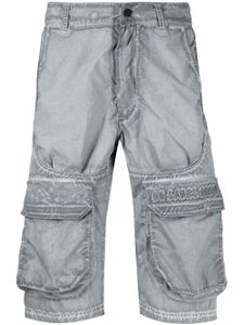 44 LABEL GROUP short cargo à logo brodé - Gris