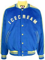 ICECREAM veste bomber à logo brodé - Bleu