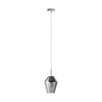 EGLO Murmillo hangende plafondverlichting Flexibele montage E27 Zwart, Chroom, Transparant