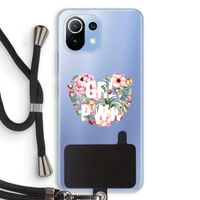 GRL PWR Flower: Xiaomi Mi 11 Lite Transparant Hoesje met koord
