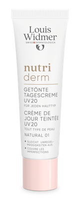 Louis Widmer Nutriderm Getinte Dagcrème UV20 01 Naturel ZP 30ml