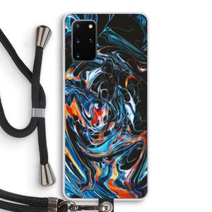 Black Unicorn: Samsung Galaxy S20 Plus Transparant Hoesje met koord