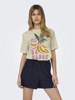 Only Onlblinis Life S/s Fruit Top Box Jrs T-shirts Lemon Icing Cuba Bananas
