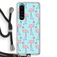 Anything Flamingoes: Sony Xperia 5 III Transparant Hoesje met koord