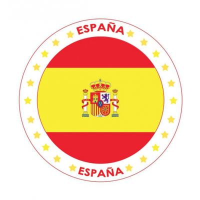 Bierviltjes Spanje landen thema print - 25x stuks - Onderzetters - Spaanse vlag kleuren