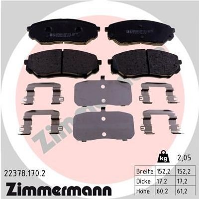 Remblokkenset, schijfrem 223781702