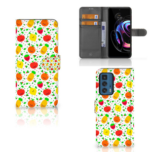 Motorola Edge 20 Pro Book Cover Fruits