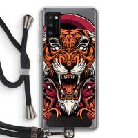 Tiger and Rattlesnakes: Samsung Galaxy A41 Transparant Hoesje met koord