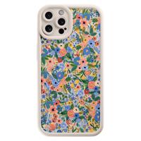 iPhone 12 Pro beige case - Floral garden