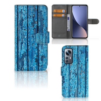 Xiaomi 12 | 12X Book Style Case Wood Blue