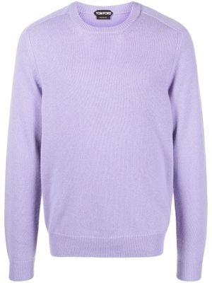 TOM FORD pull en cachemire à col rond - Violet