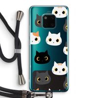 Katten: Huawei Mate 20 Pro Transparant Hoesje met koord