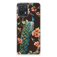 Motorola Moto G23 | G13 TPU Hoesje Pauw met Bloemen