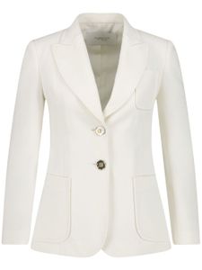 Giambattista Valli blazer en laine à revers pointus - Blanc