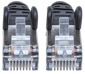 Intellinet 735568 RJ45 Netwerkkabel, patchkabel CAT 6 S/FTP 5.00 m Zwart Vergulde steekcontacten 1 stuk(s)