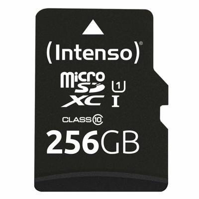Micro SD kaart met adapter INTENSO 3423492 256 GB