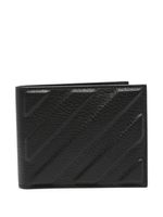 Off-White 3D Diag bifold leather wallet - Noir