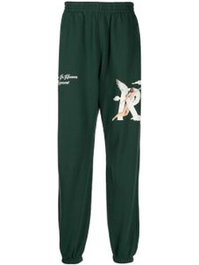 Represent pantalon de jogging en coton à logo imprimé - Vert