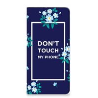 Samsung Galaxy A14 5G Design Case Flowers Blue DTMP - thumbnail