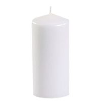 Conpas Candles Stompkaars - wit - D5 x H10 cm - 16 branduren - kaarsen   -